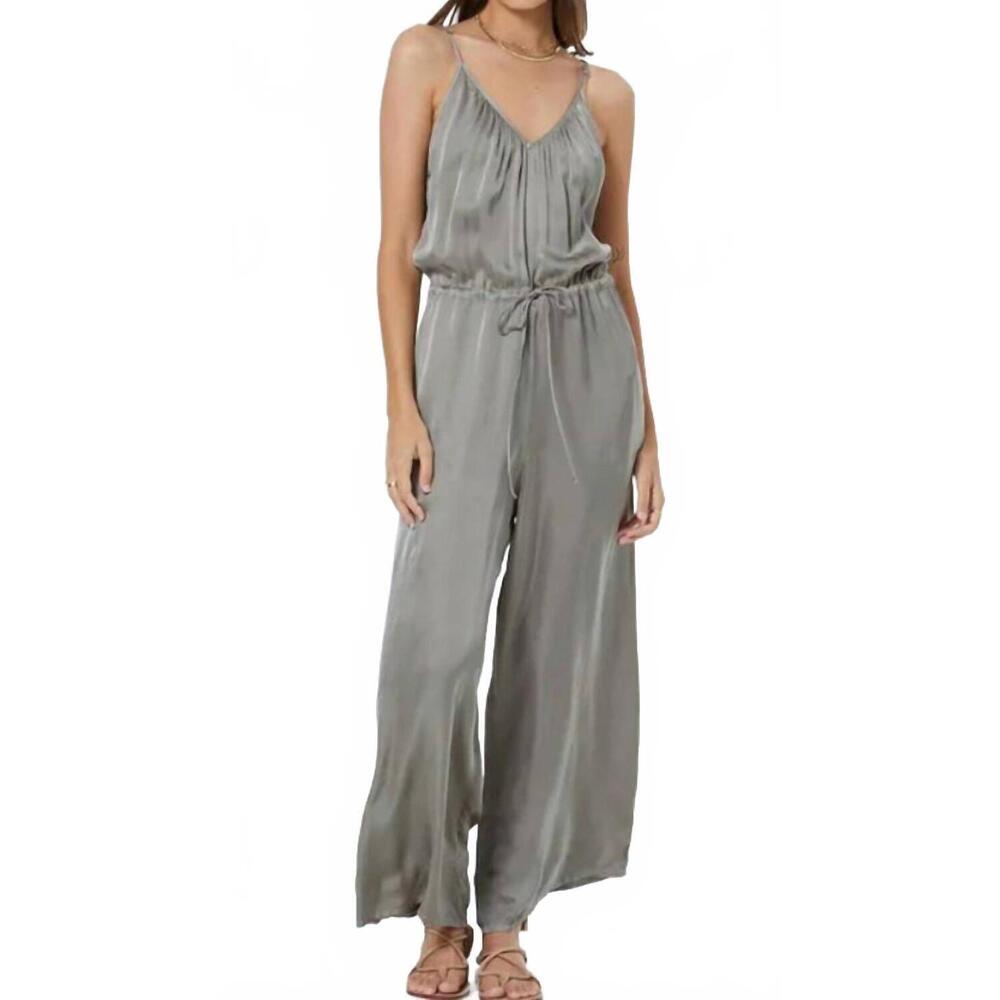 NEW YOUNG FABULOUS & BROKE annabelle jumpsuit in sea grass